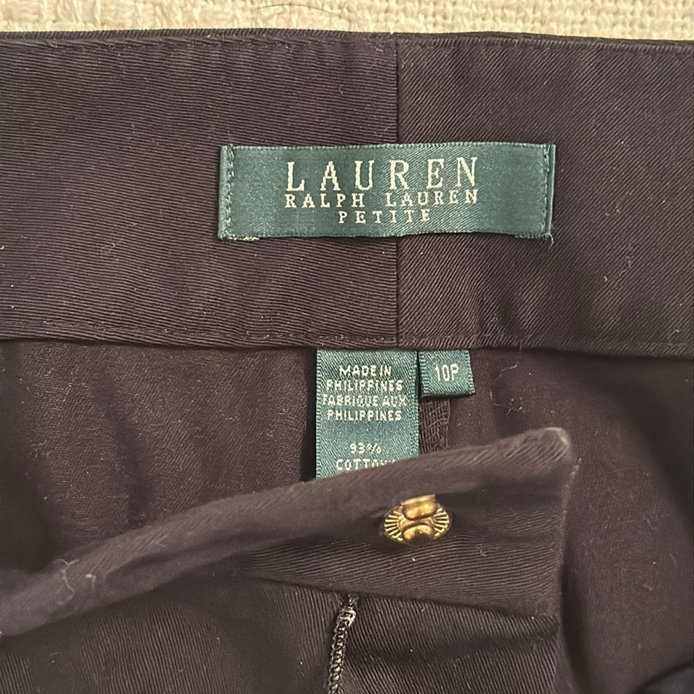 Women’s Ralph Lauren Petite Black Slacks 10P